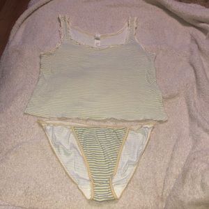 No boundaries striped pajama set